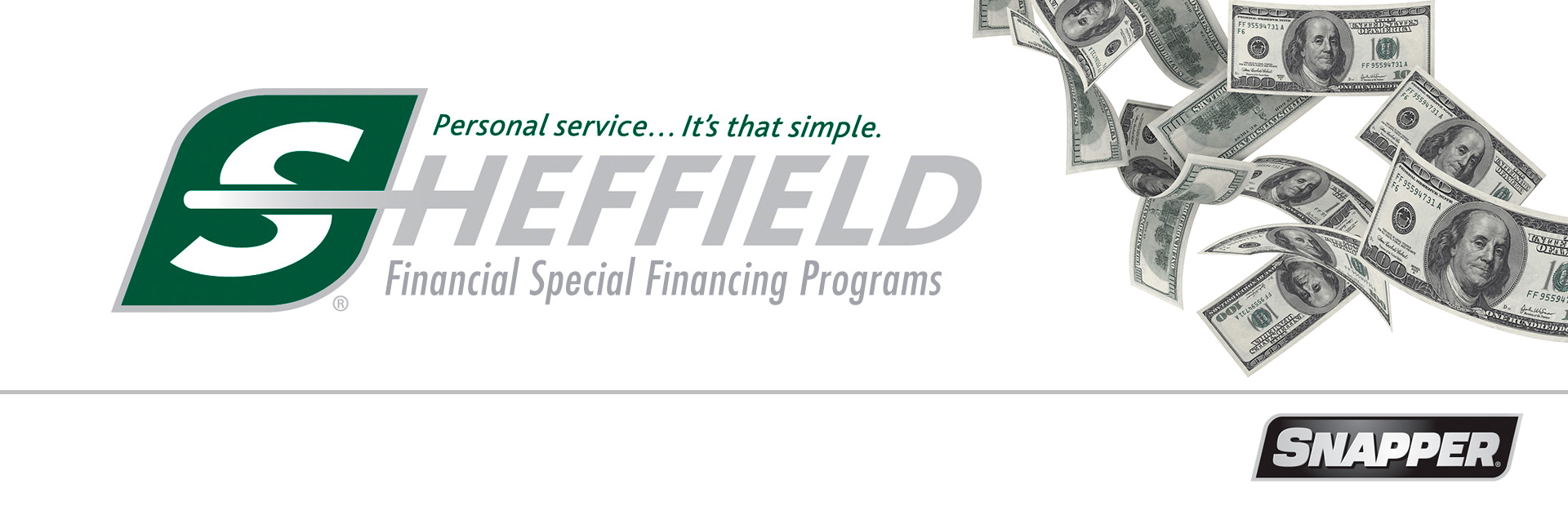 Snapper: Sheffield Financial Special Financing Offers